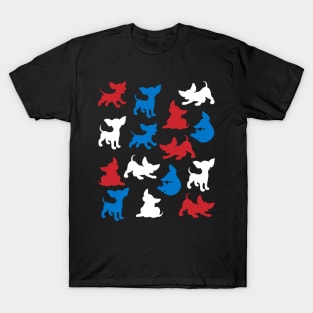 Patriotic Chihuahua Dog America Flag 4Th Of July T-Shirt